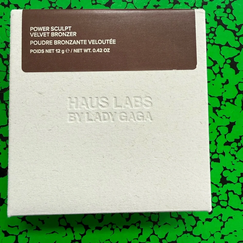 Haus Labs By Lady Gaga Velvet Bronzer Compact — Brown & White Packaging